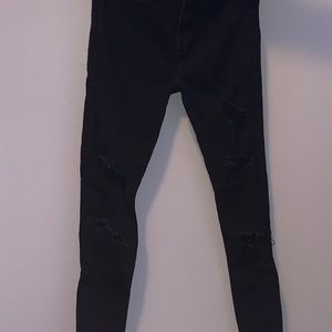 Black ripped jeans